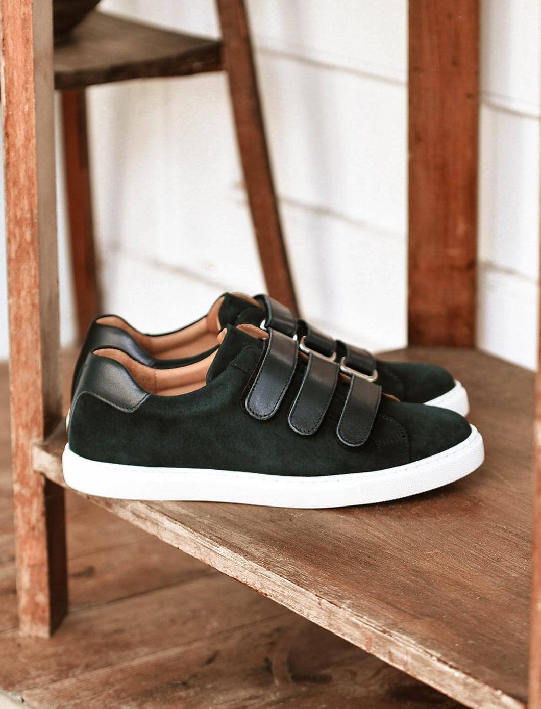 chaussure vert sapin