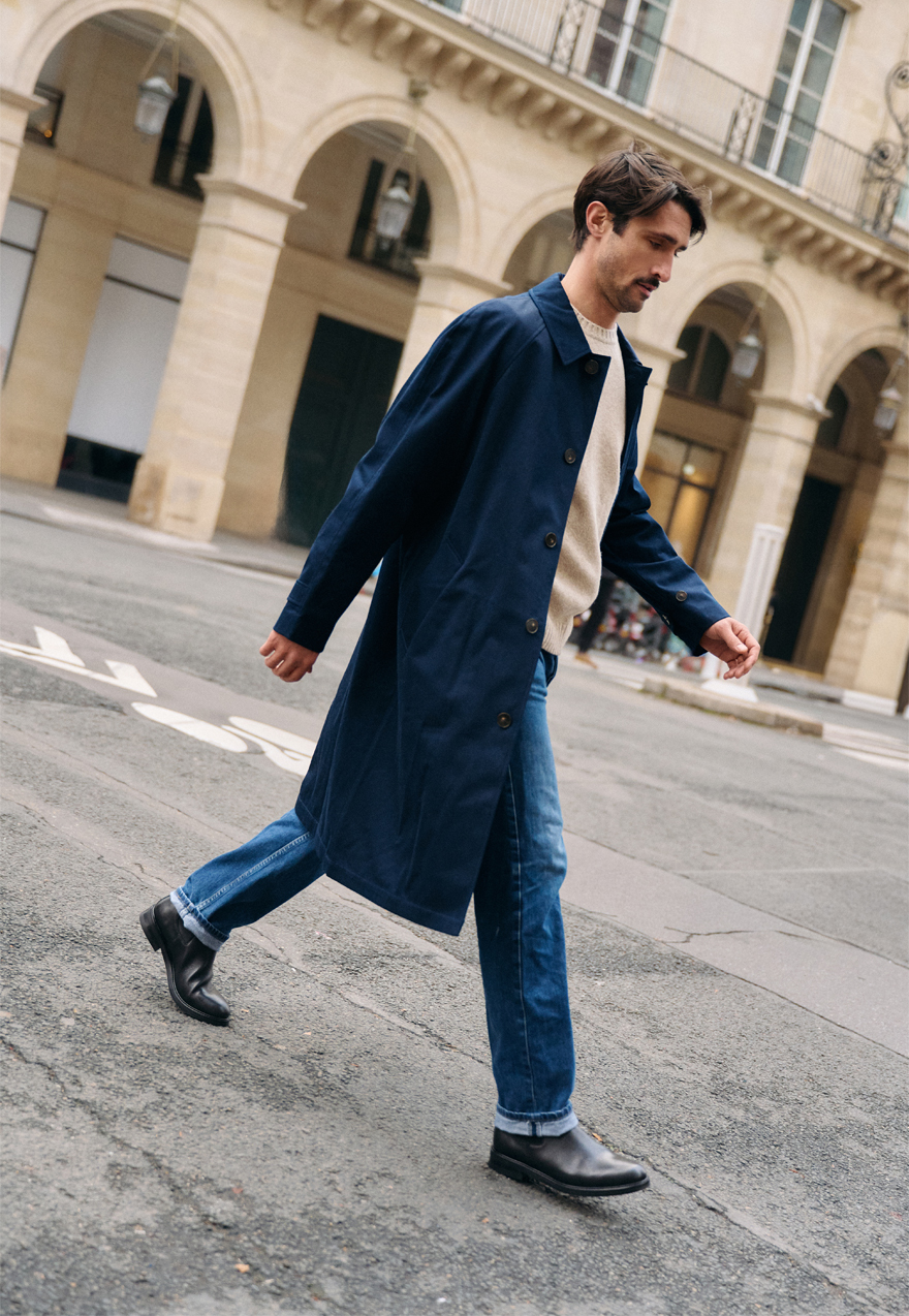 bottines à lacets en cuir pour homme