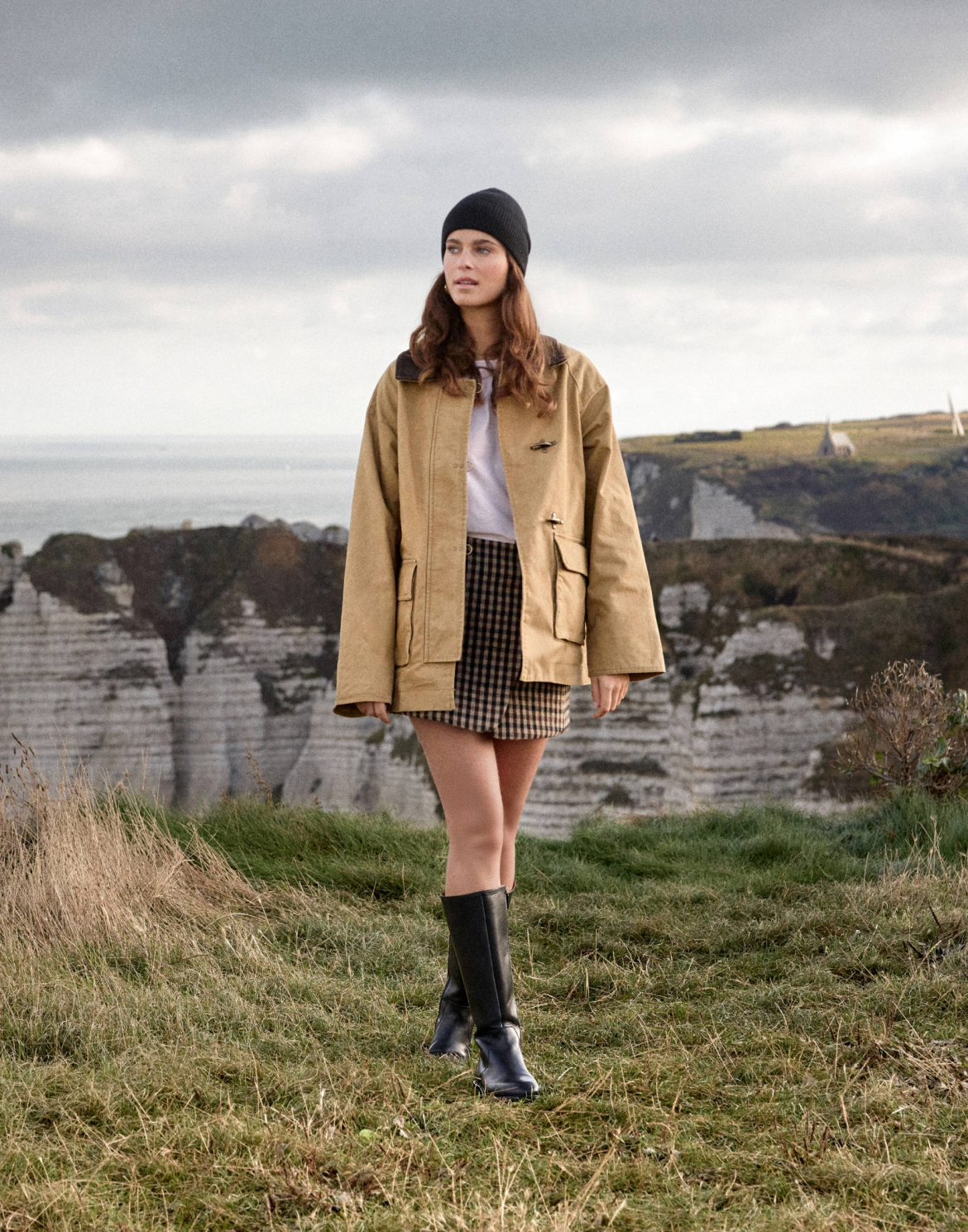 bottes en cuir noir pour femme