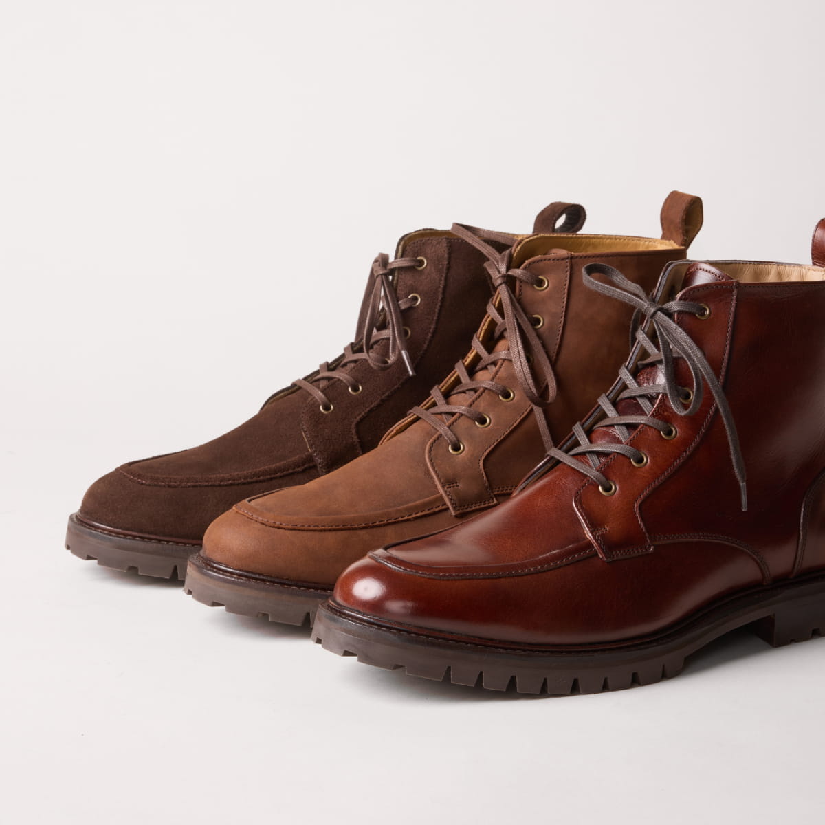 combat boots en cuir pour homme