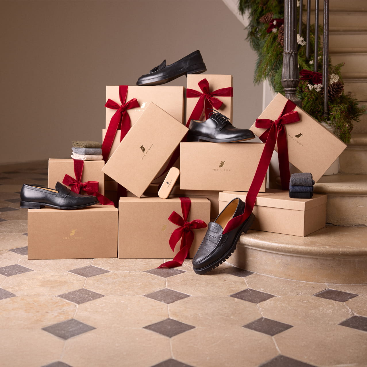 chaussures en cuir cadeau noel pour homme