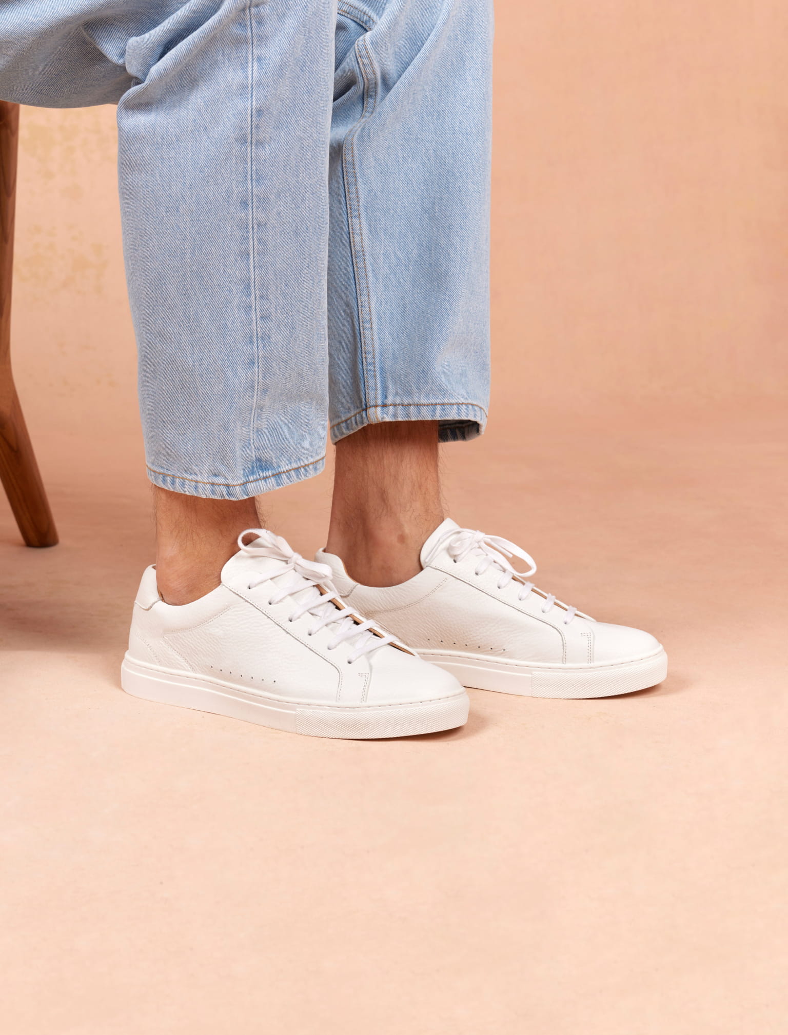 Chaussure Blanche Homme Plus Belle Basket Homme Sneakers à Lacets