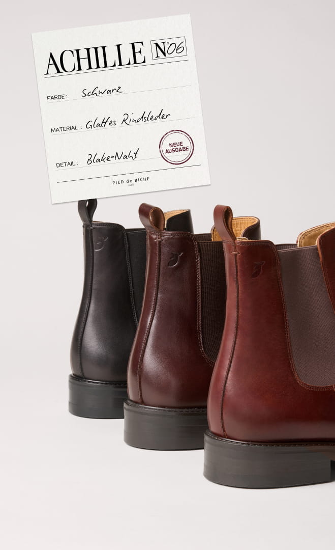 Chelsea Boots aus schwarzem Leder für Herren