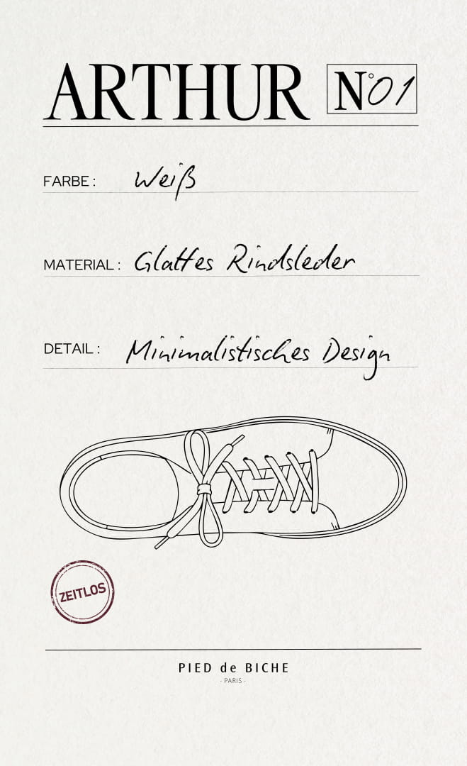 Weiße Ledersneaker für Herren