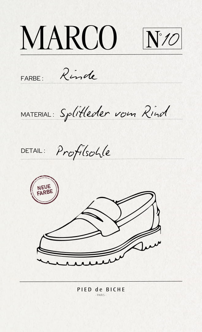 Mokassins aus Rindsleder für Herren