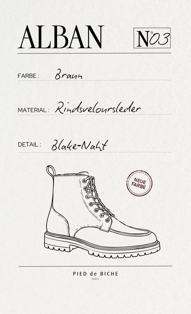 Leder-Kampfstiefel für Herren