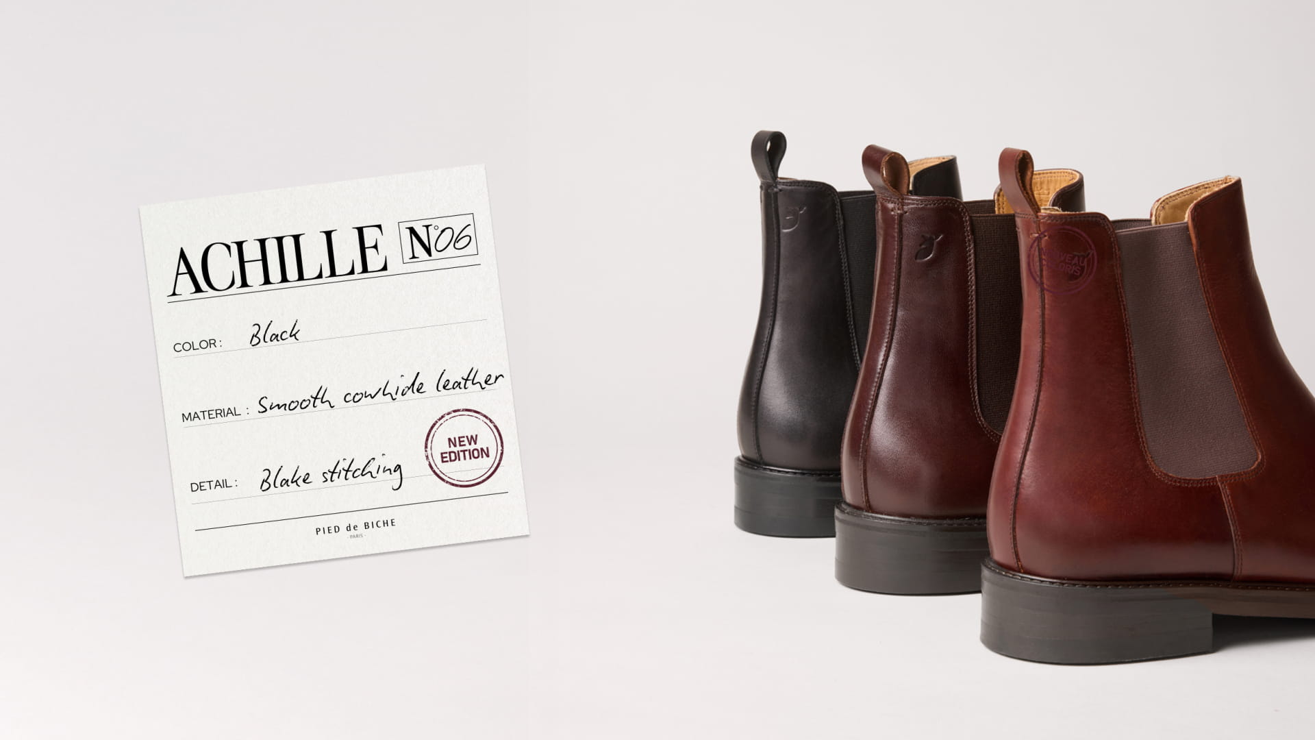 Men's leather Chelsea boots