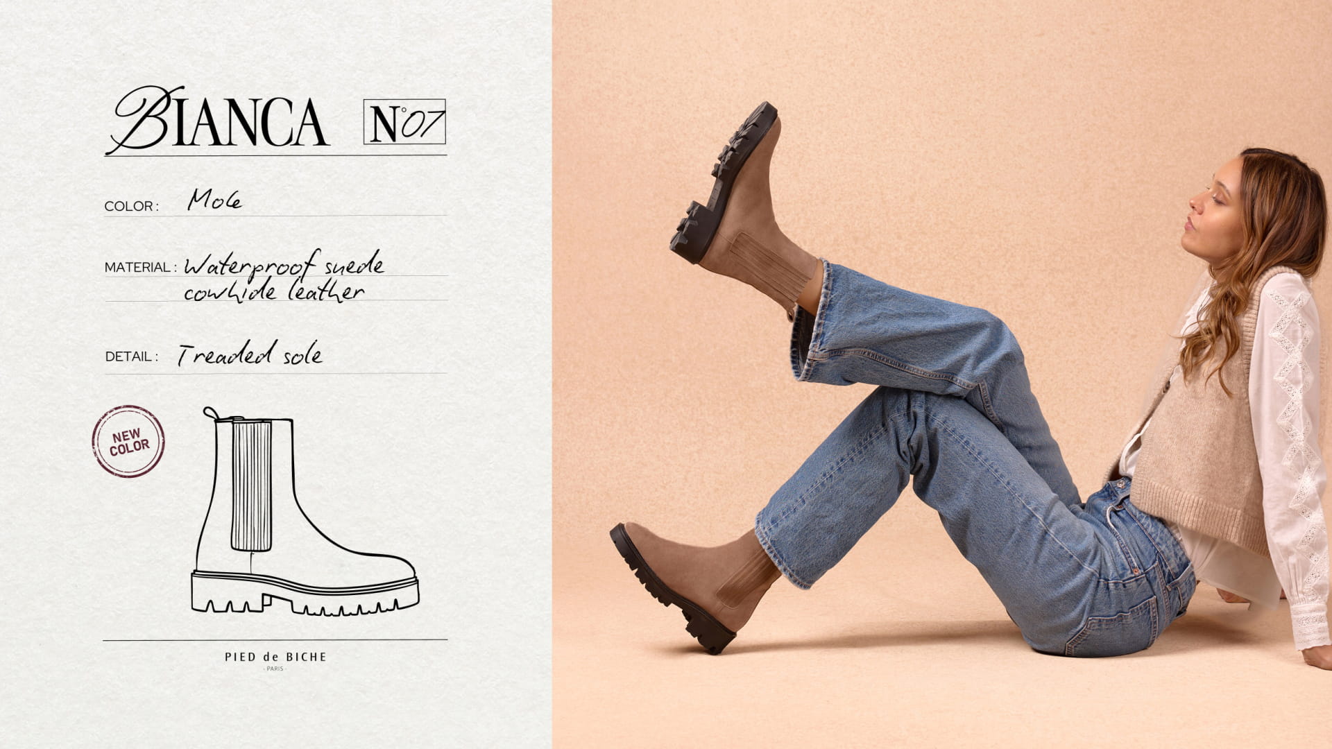 Women's leather Chelsea boots