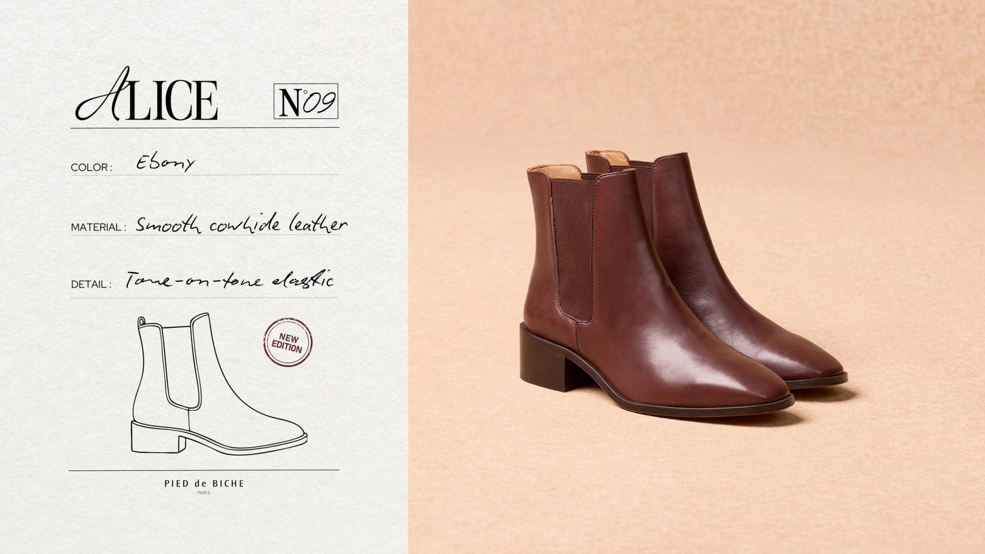 women's smooth leather ankle boots with low heels