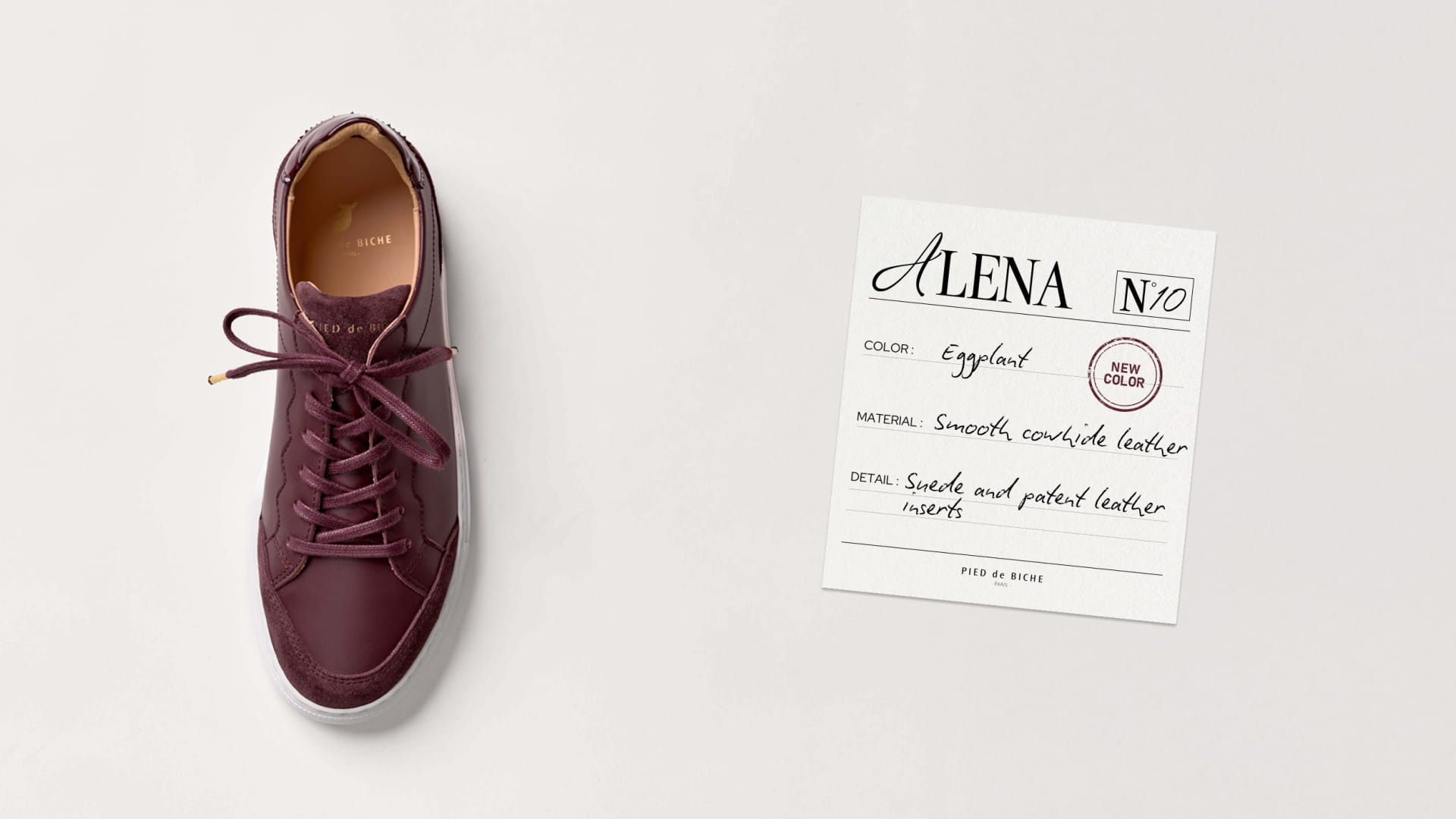 purple leather sneakers for women