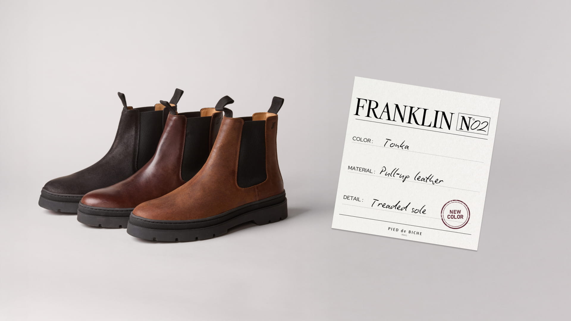 Men's leather Chelsea boots