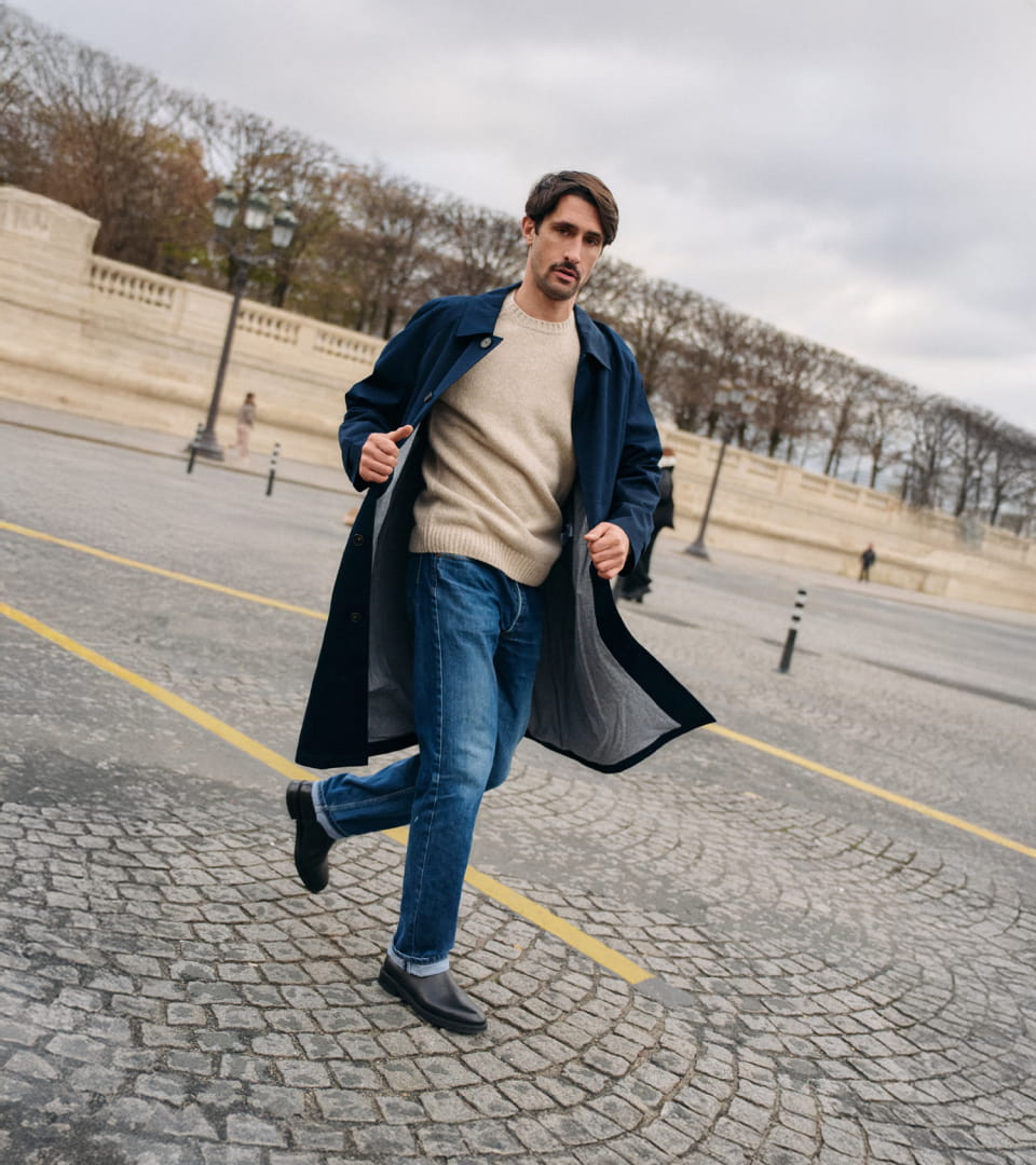 Chelsea Boots aus schwarzem Leder für Herren