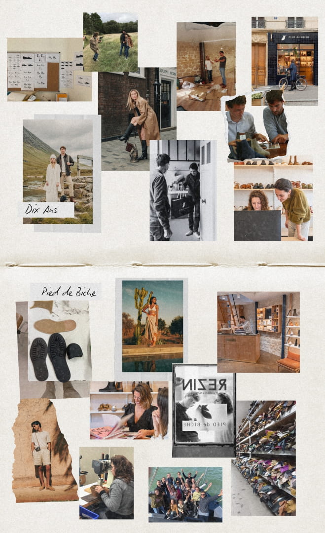 histoire marque de chaussures mixte