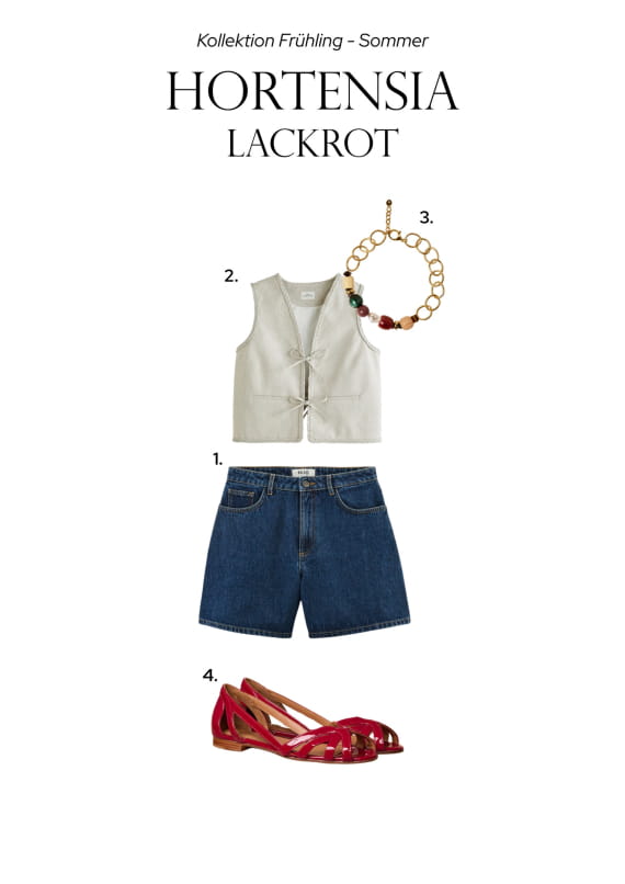 Damen Flat Sandalen Outfit-Idee