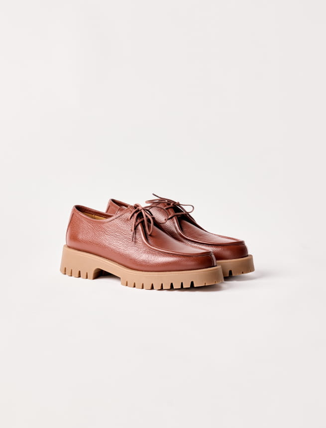 Janet - Genarbtes Cognac