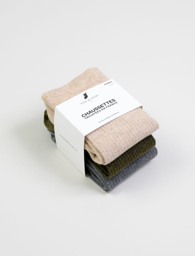 Ribbed socks pack