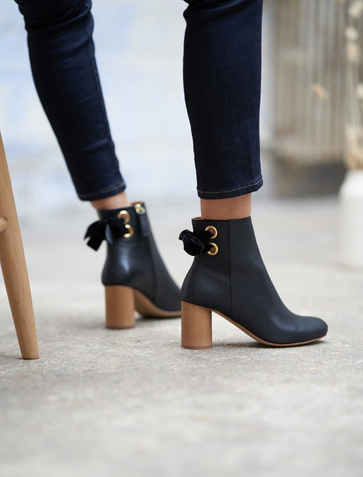 Chelsea Boots Noir Bottines Semelle CrantÃ©en Cuir Bottines
