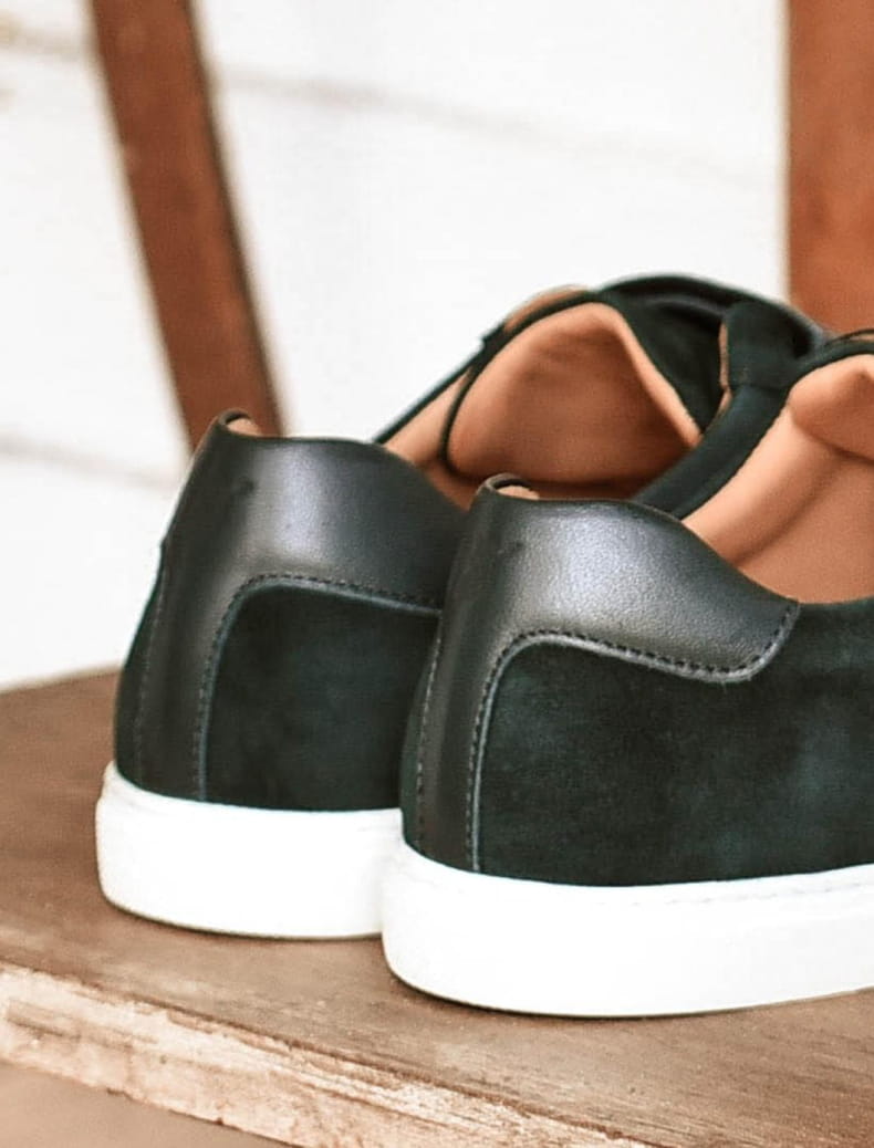 chaussure vert sapin