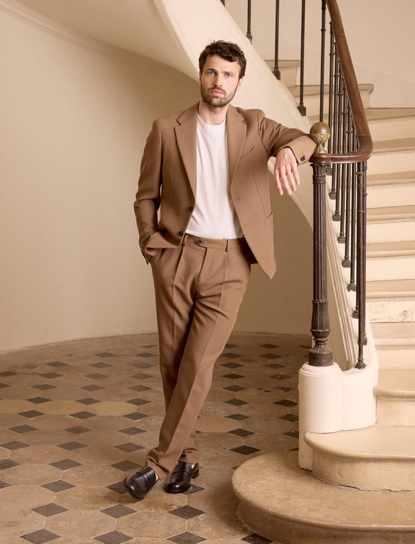 mocassins en cuir grainé noir pour homme