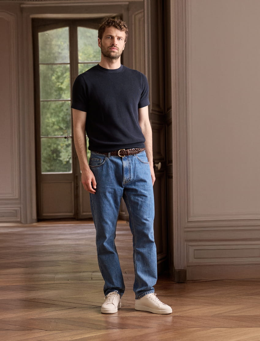 sneakers en cuir blanc pour homme