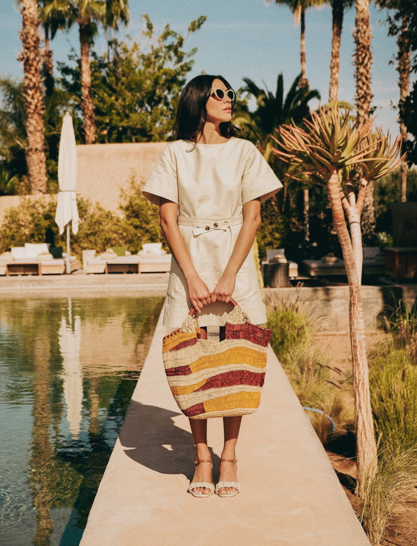 women's linen heeled sandals