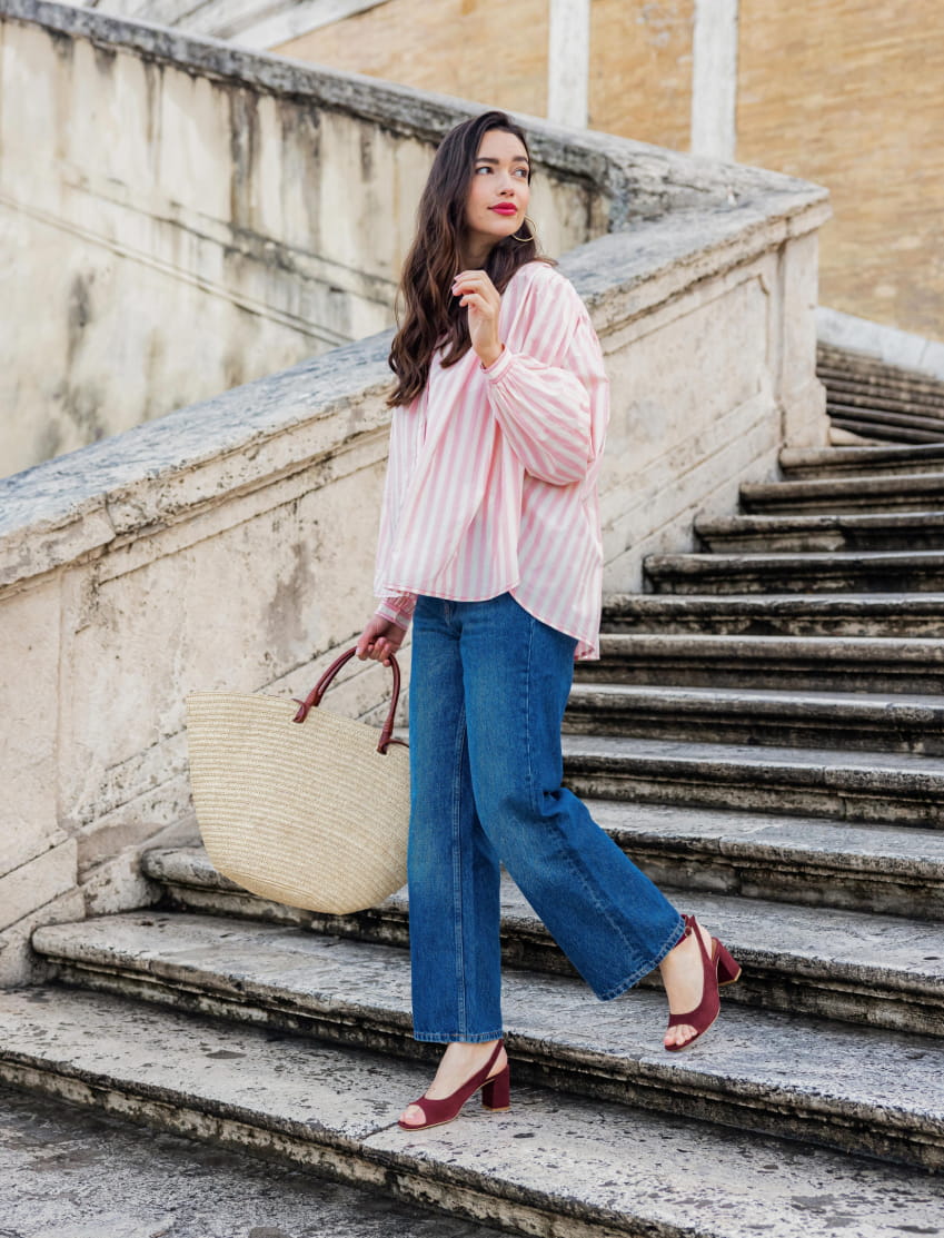 sandales à talons en cuir muscat pour femme