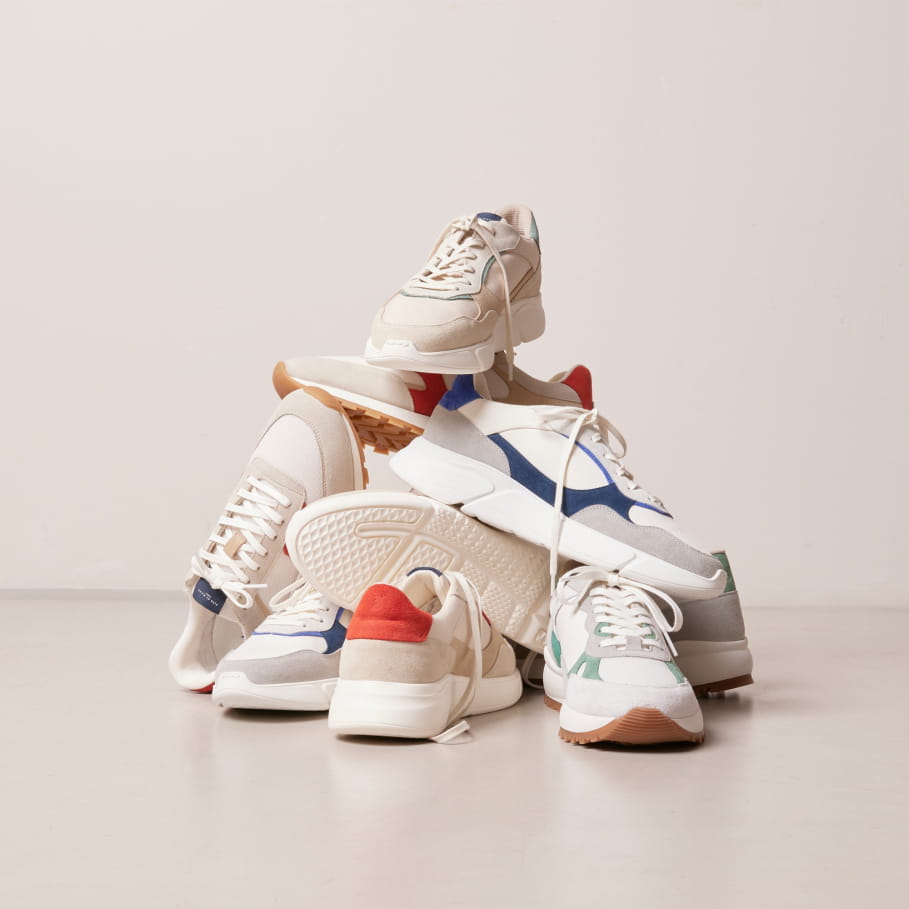 sneakers en cuir recyclé pour homme