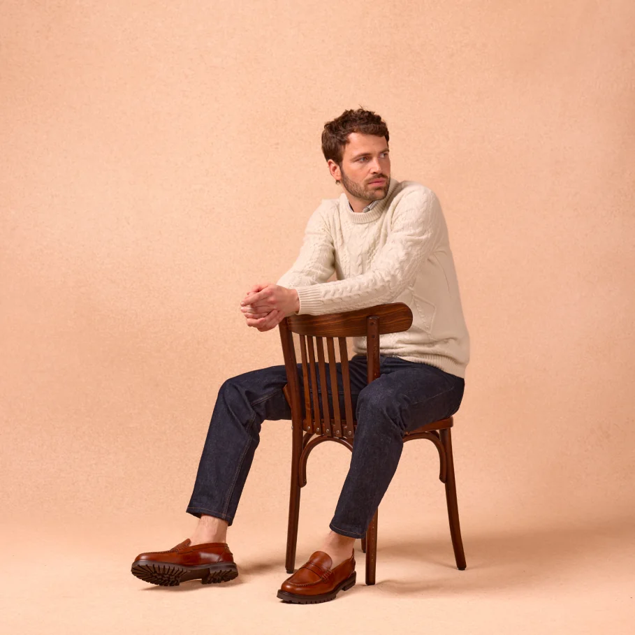 brown leather loafers for men