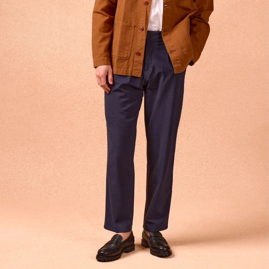 black grained leather loafers for men