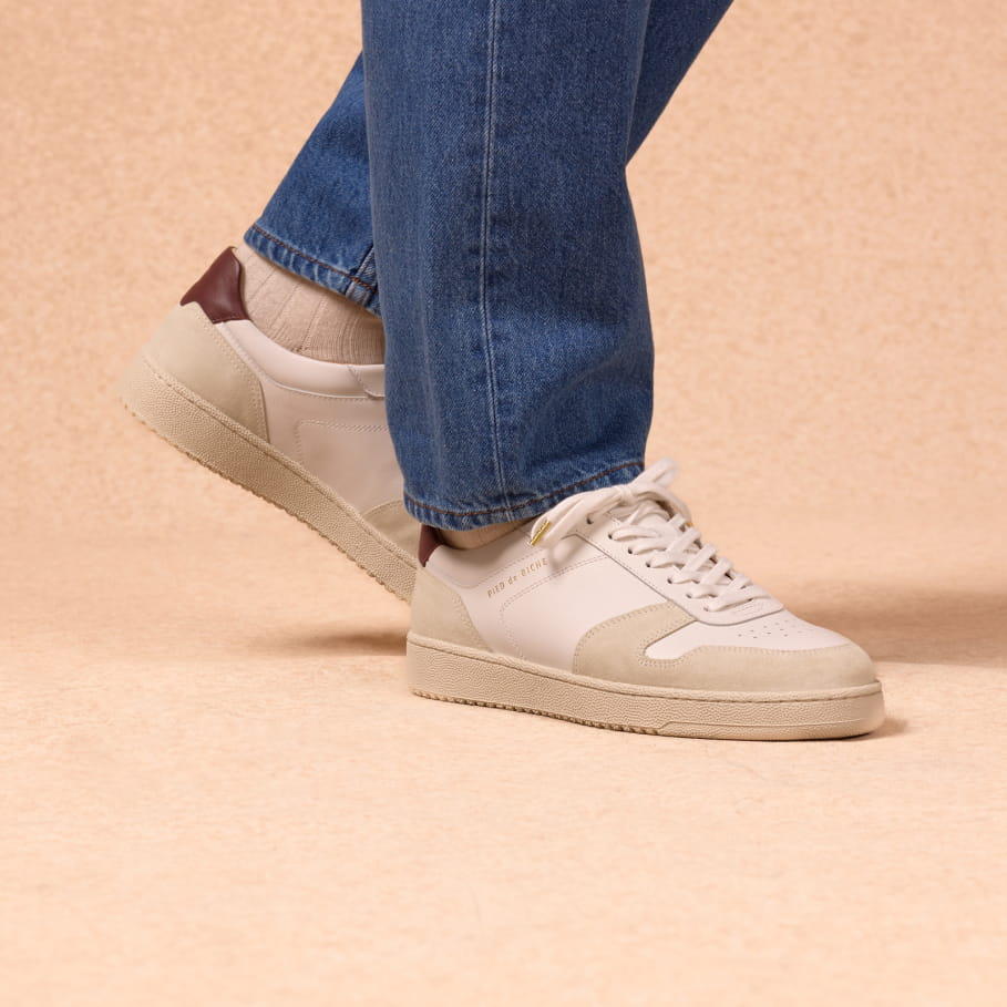 weiße Sneakers aus Leder für Männer