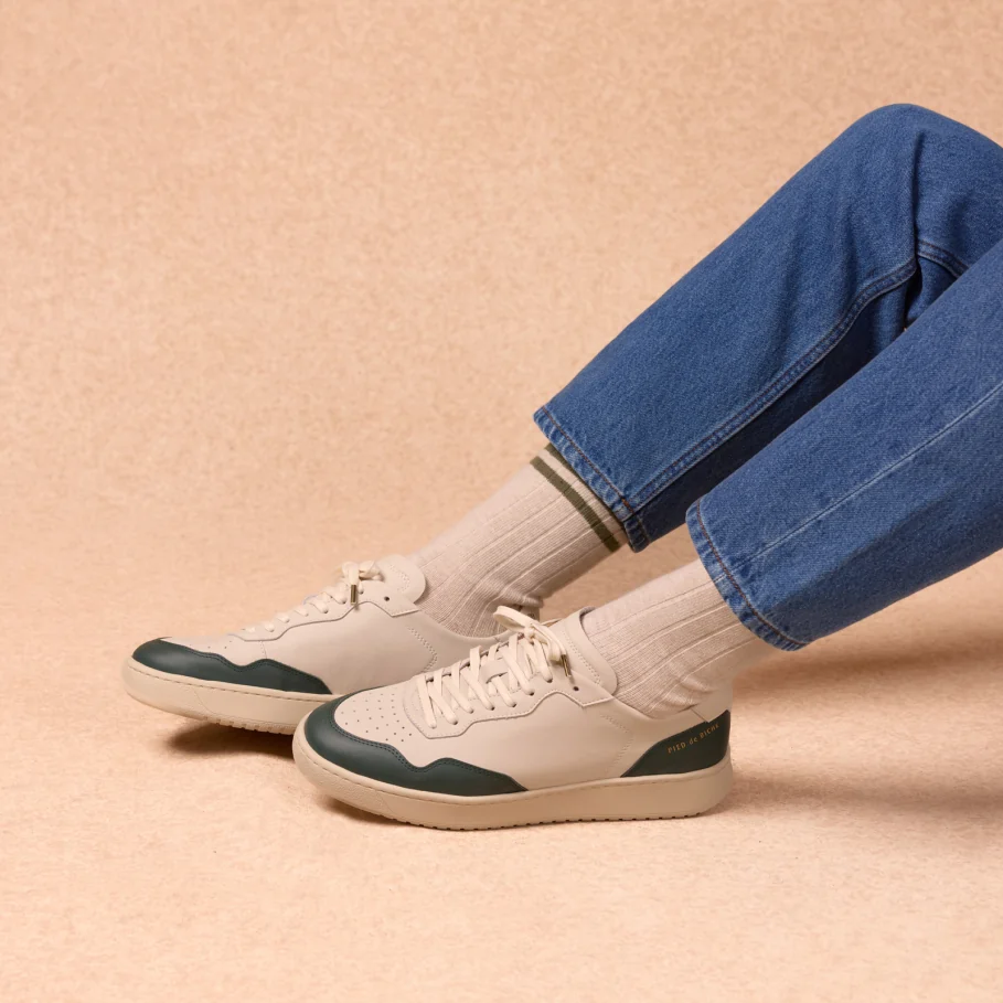 Men's colorful smooth leather sneakers