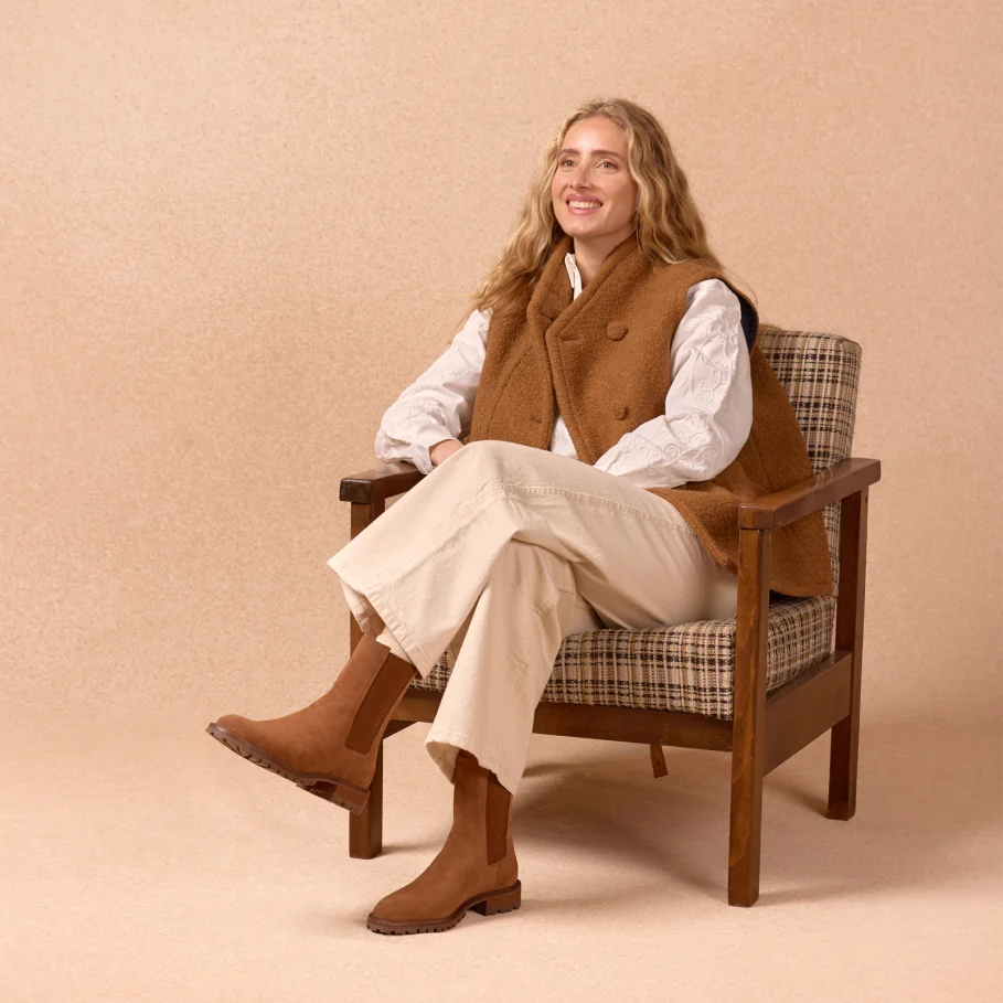 women's brown velvet ankle boots