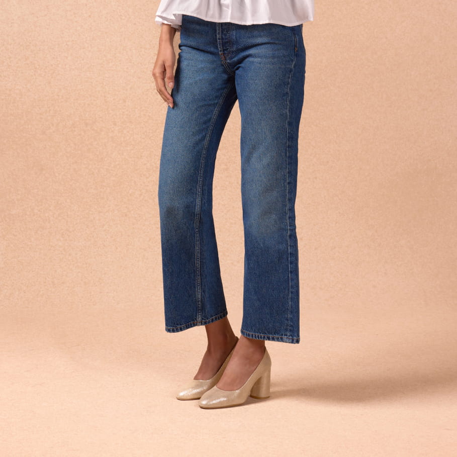 gold pumps for women