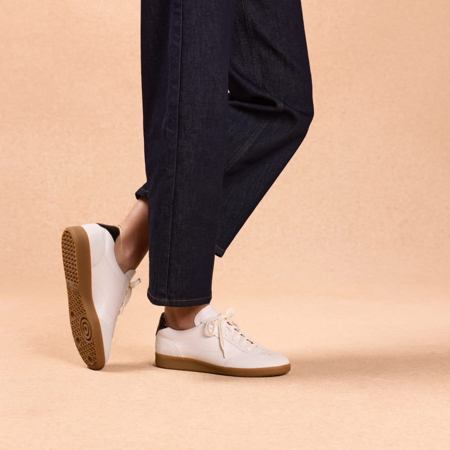 white leather sneakers for women