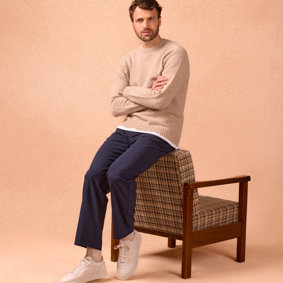 sneakers blanches en cuir pour homme