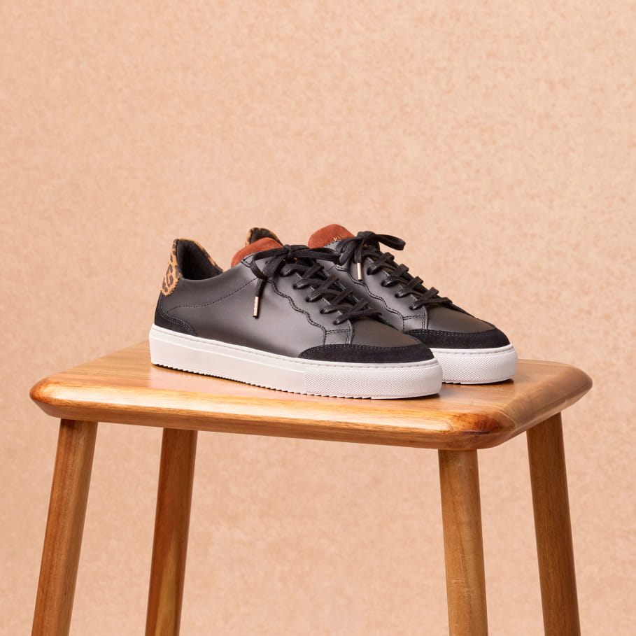 sneakers aus leder für frauen