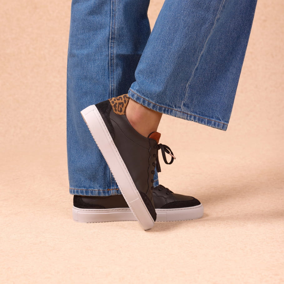 sneakers aus leder für frauen