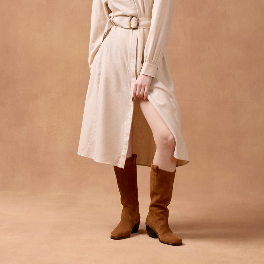 leather santiag boots for women