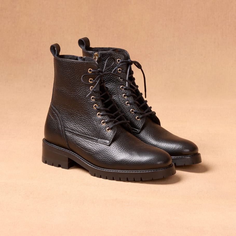 gefütterte Schnürstiefeletten für Frauen