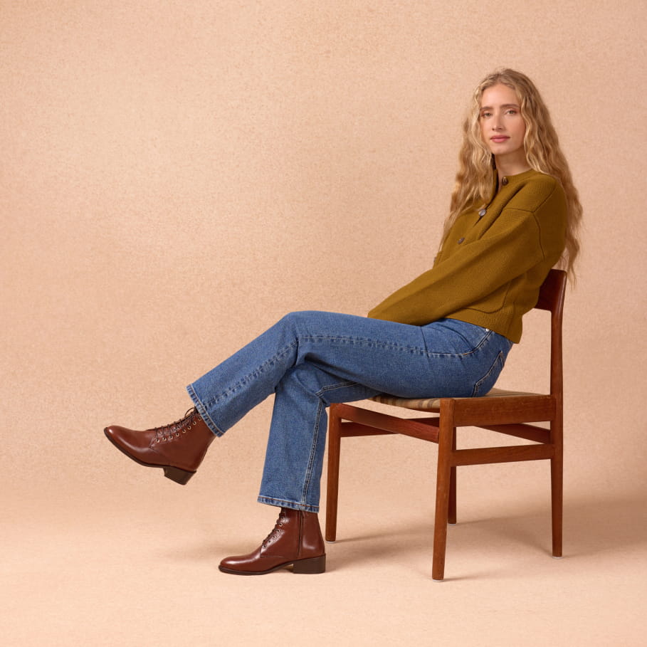 combat boots burgundy leather woman