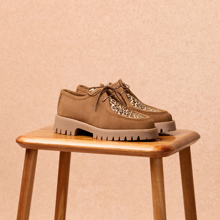 derbies wallabee en cuir pour femme