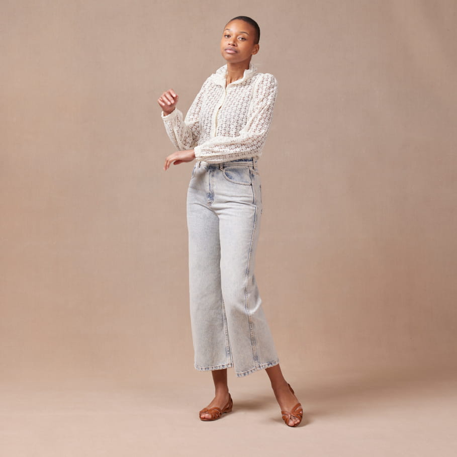 flache Ledersandalen für Frauen