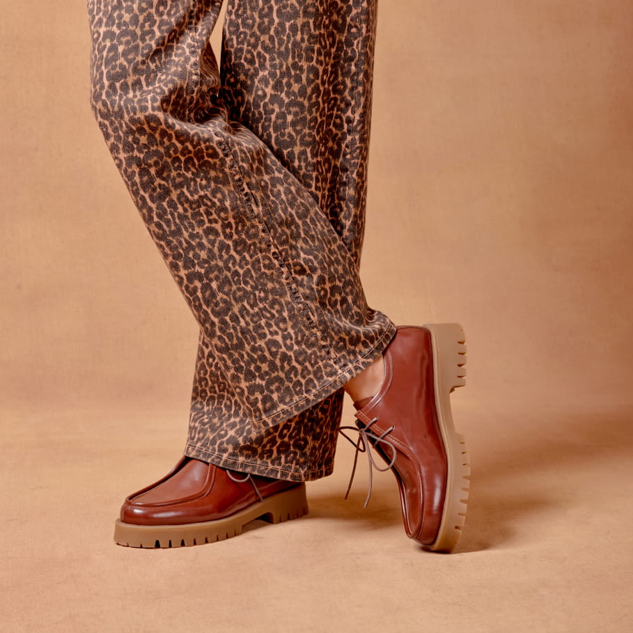 derbies wallabee en cuir pour femme