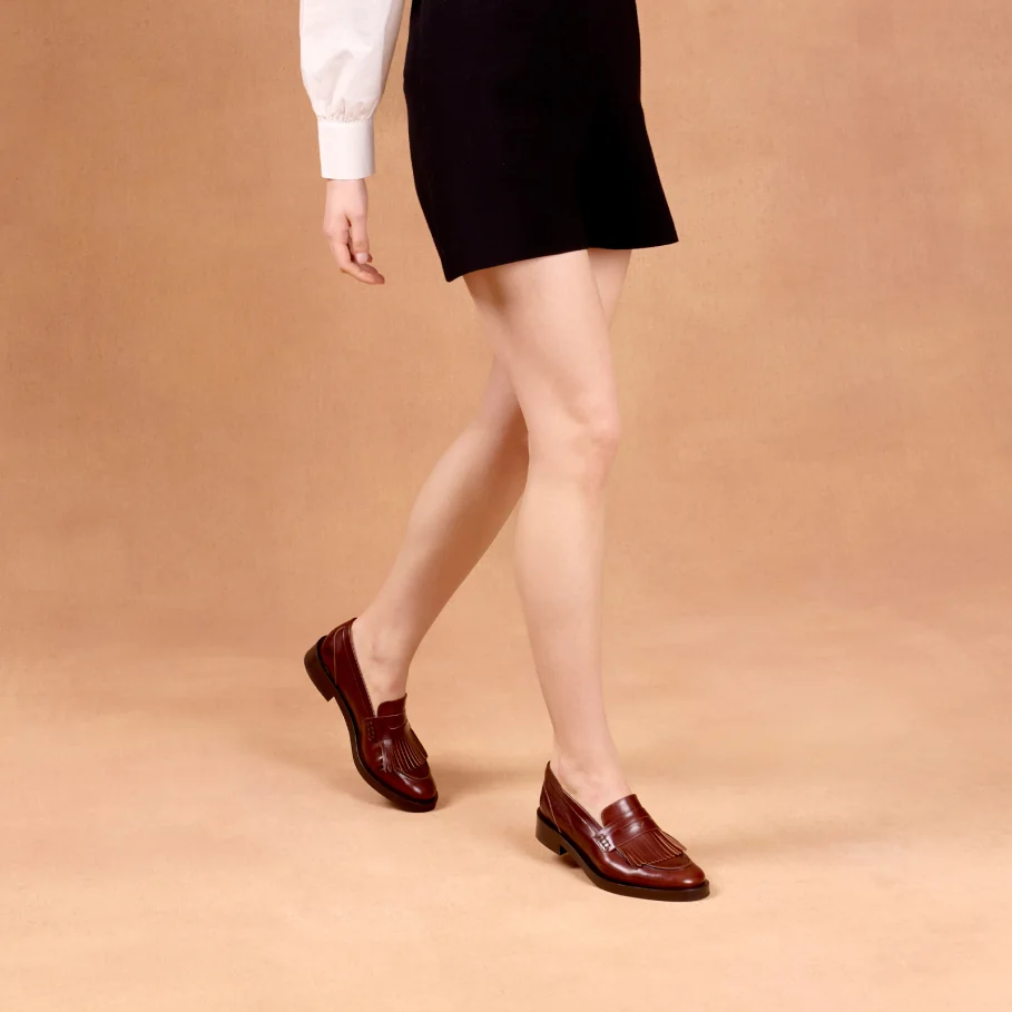 fringed leather moccasins for women