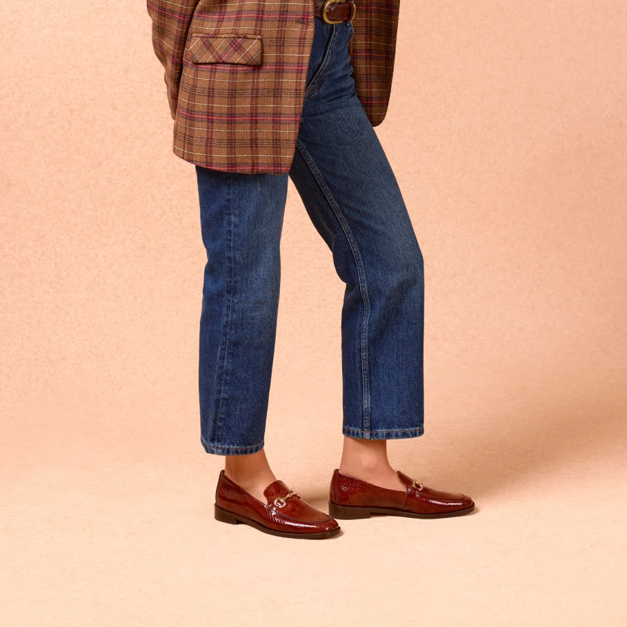 leather bit moccasins for women