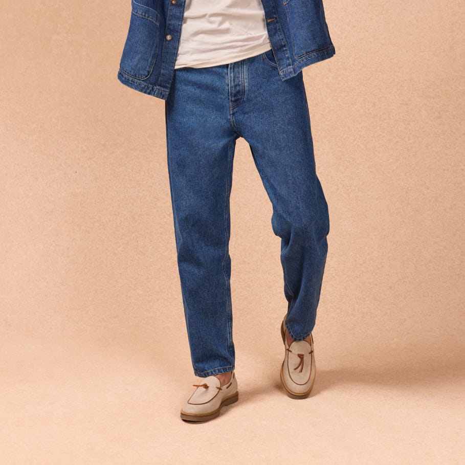 mocassins en lin pour homme