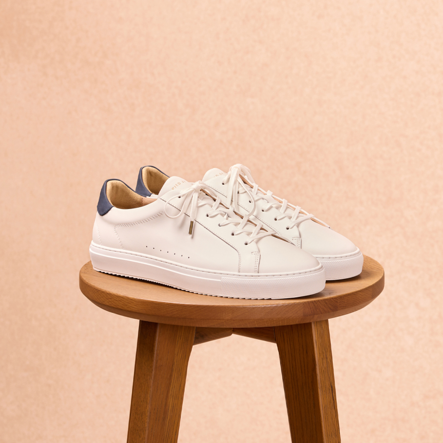 white men leather sneakers