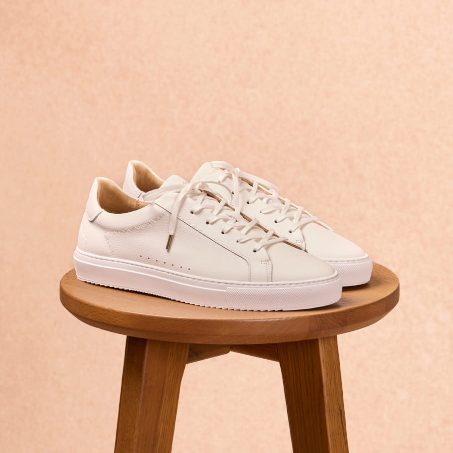 sneakers en cuir blanches homme