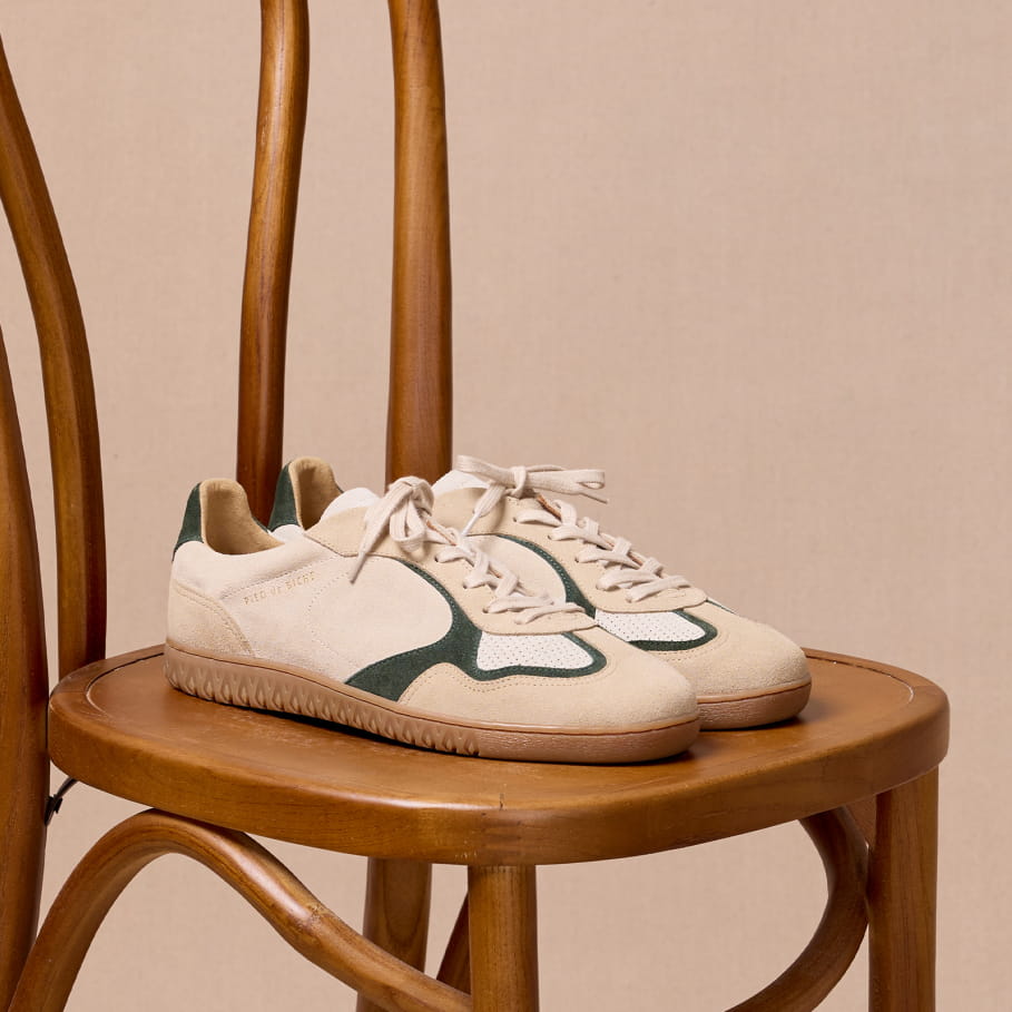 sneakers aus zedernholz leder für herren