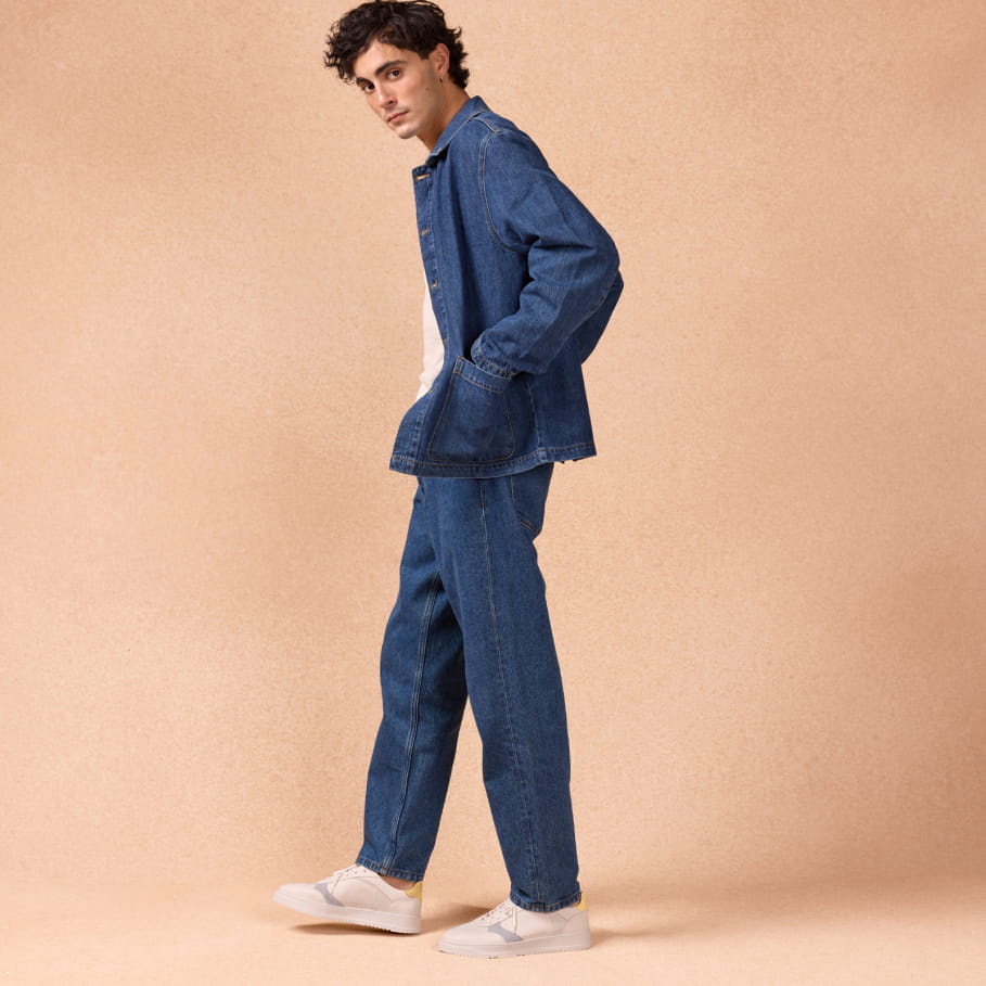 Sneaker aus Leder in Pastellfarben für Herren